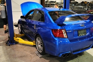 Subaru STI Corner Balancing and Alignment