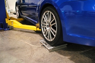 Subaru STI Corner Balancing and Alignment