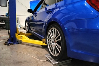 Subaru STI Corner Balancing and Alignment