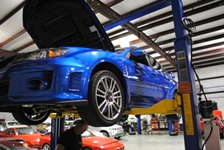 Subaru STI Corner Balancing and Alignment
