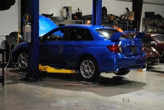 Subaru STI Corner Balancing and Alignment