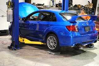Subaru STI Corner Balancing and Alignment