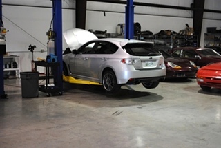 Subaru STI Corner Balancing and Alignment