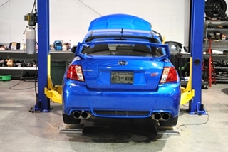 Subaru STI Corner Balancing and Alignment