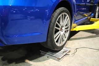 Subaru STI Corner Balancing and Alignment