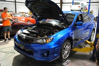 Subaru STI Corner Balancing and Alignment