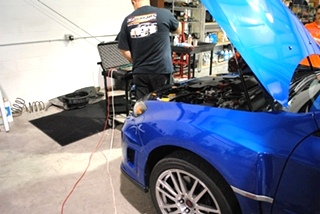 Subaru STI Corner Balancing and Alignment