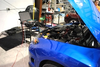 Subaru STI Corner Balancing and Alignment